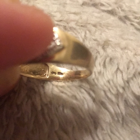 Heart ring 10k dimonth - Picture 2 of 3